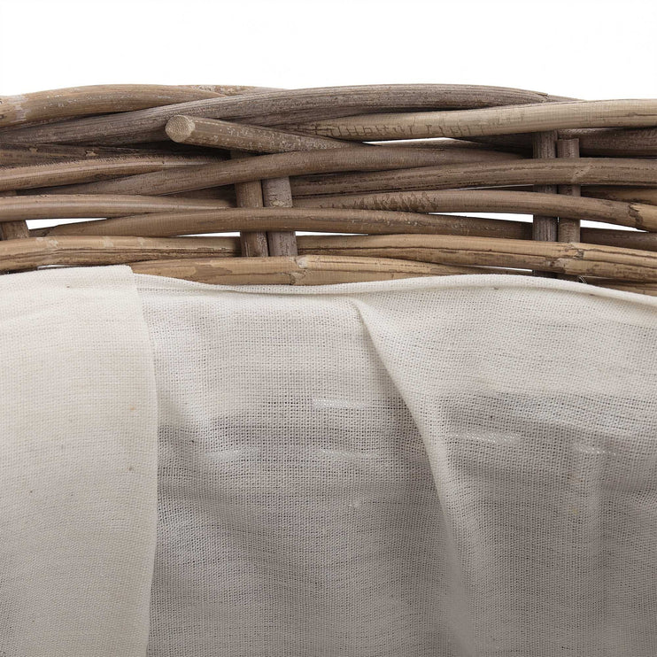 Wäschekorb Java, Graubraun, 100% Rattan | URBANARA Wäschekörbe & Wäschetruhen