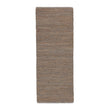Nattika runner, grey & natural, 45% leather & 45% jute & 10% cotton | URBANARA runners