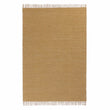 Loni rug, bright mustard & off-white, 100% wool |High quality homewares