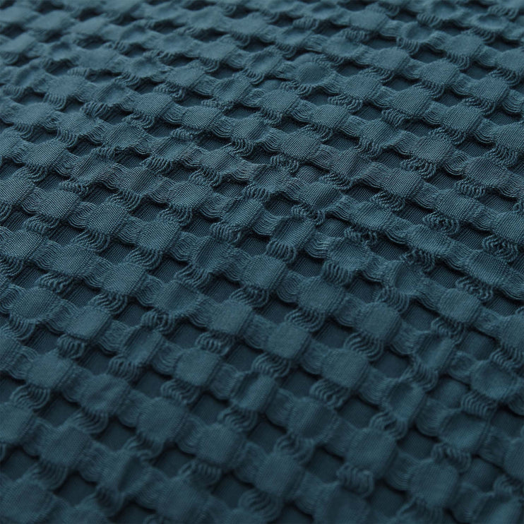 Veiros cushion cover, teal, 100% cotton |High quality homewares