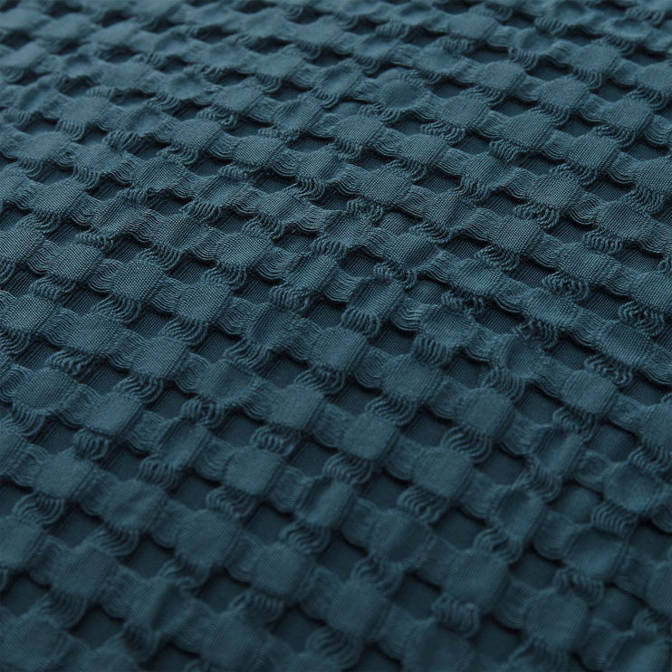 Veiros cushion cover, teal, 100% cotton |High quality homewares