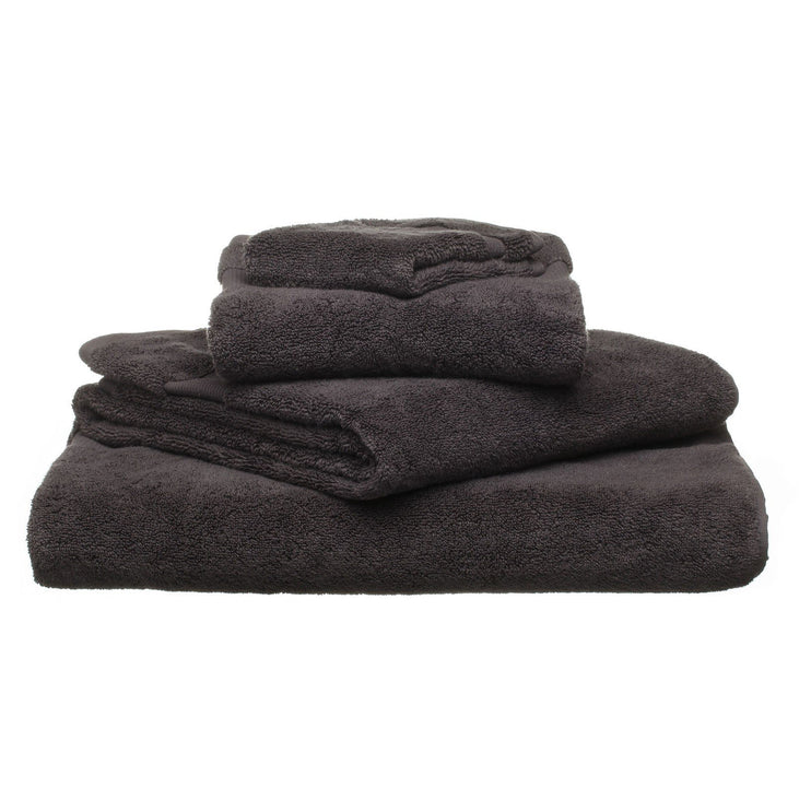 Alvito hand towel, charcoal, 100% zero twist cotton