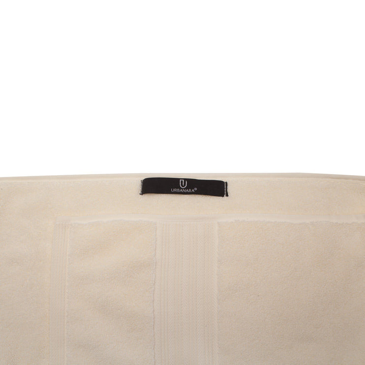 Salema hand towel, cream, 100% supima cotton |High quality homewares
