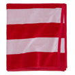Serena beach towel, red & white, 100% cotton | URBANARA beach towels