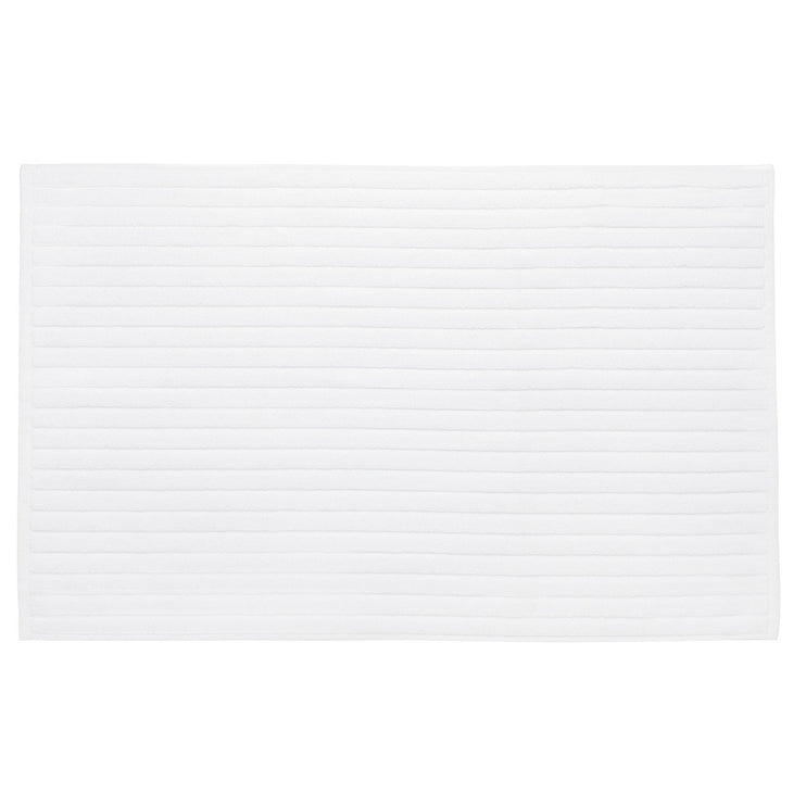 Alvito bath mat, white, 100% zero twist cotton
