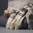 Kampai Wool Blanket in cream & grey | Home & Living inspiration | URBANARA