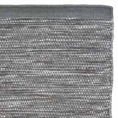 Teppich Kolong, Graugrün & Schokolade & Naturweiß, 100% Schurwolle