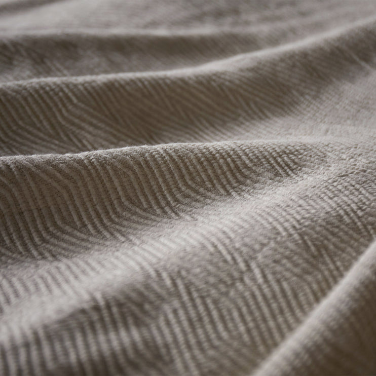 Tagesdecke Souto, Natur, 60% Baumwolle & 40% Leinen | Hochwertige Wohnaccessoires