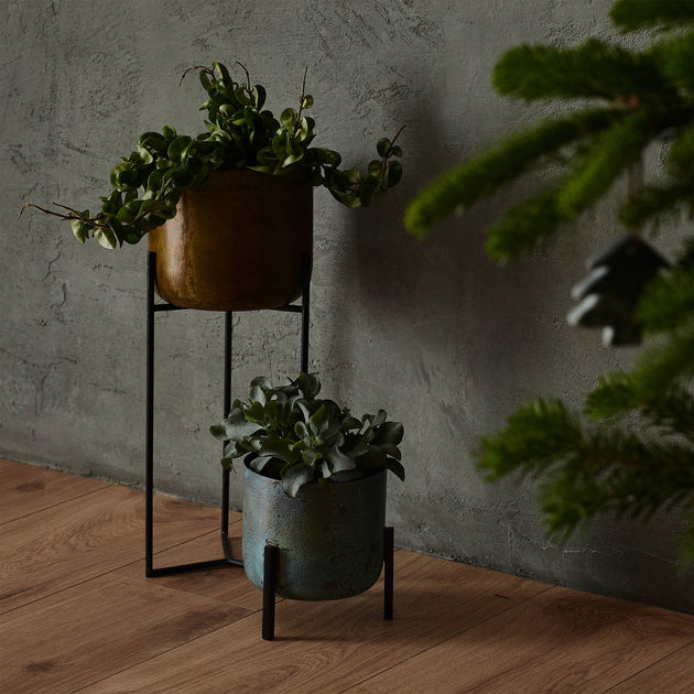 Pflanzenkorb Zaroliin Türkis & Schwarz | Schöne Ideen für Ihr Zuhause | URBANARA