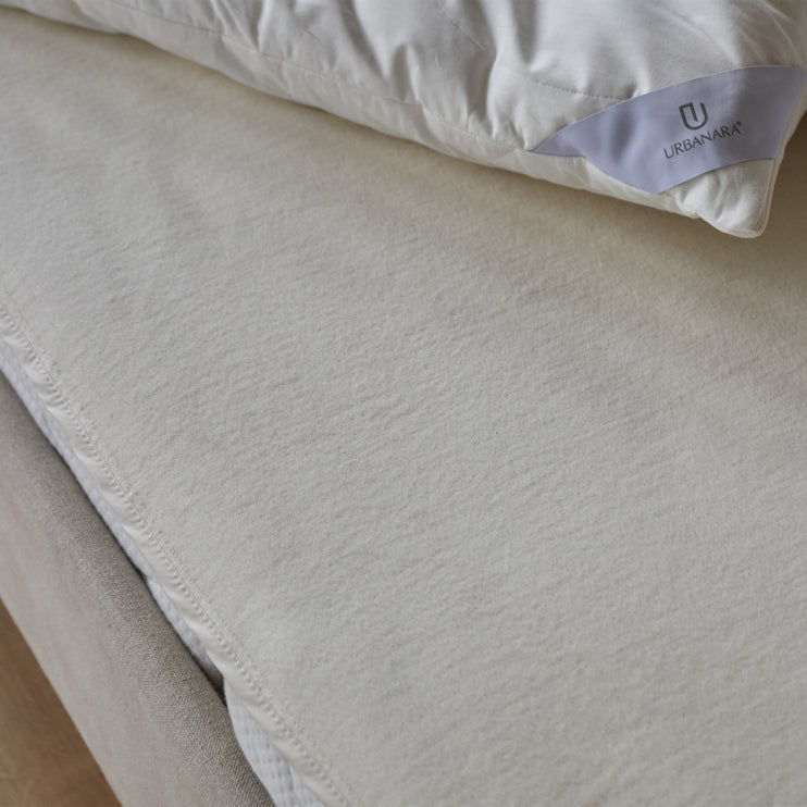 Matratzenschoner Mirina, Natur, 100% Bio-Baumwolle | Hochwertige Wohnaccessoires