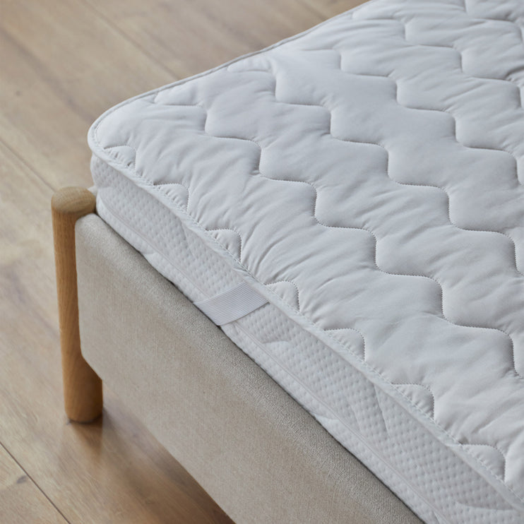 Matratzenschoner Pavla, Naturweiß, 100% Bio-Baumwolle | Hochwertige Wohnaccessoires