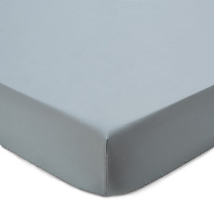 Perpignan Fitted Sheet green grey, 100% combed cotton