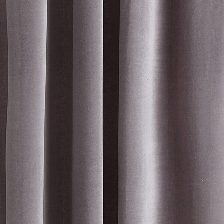 Samana Velvet Curtain grey, 100% cotton | High quality homewares