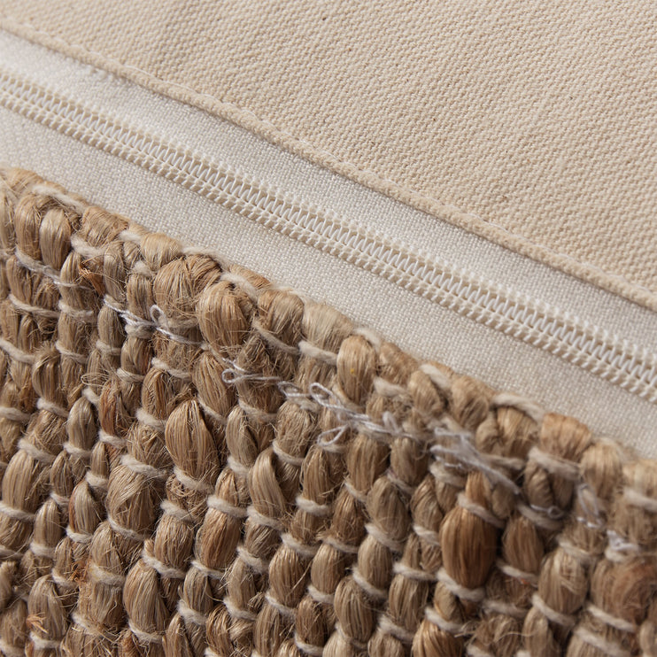 Sanchi Pouffe natural, 90% jute & 10% cotton | High quality homewares