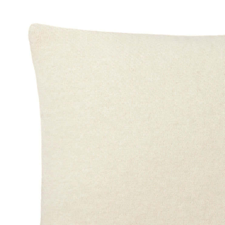 Miramar cushion cover, off-white, 100% lambswool |High quality homewares
