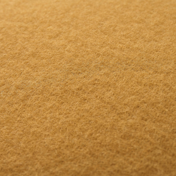 Miramar cushion cover, mustard, 100% lambswool |High quality homewares
