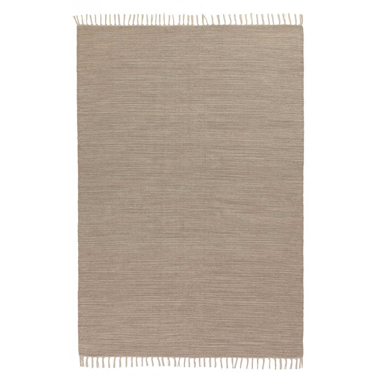 Teppich Akora, Sandstein-Melange, 100% Baumwolle | URBANARA Baumwollteppiche