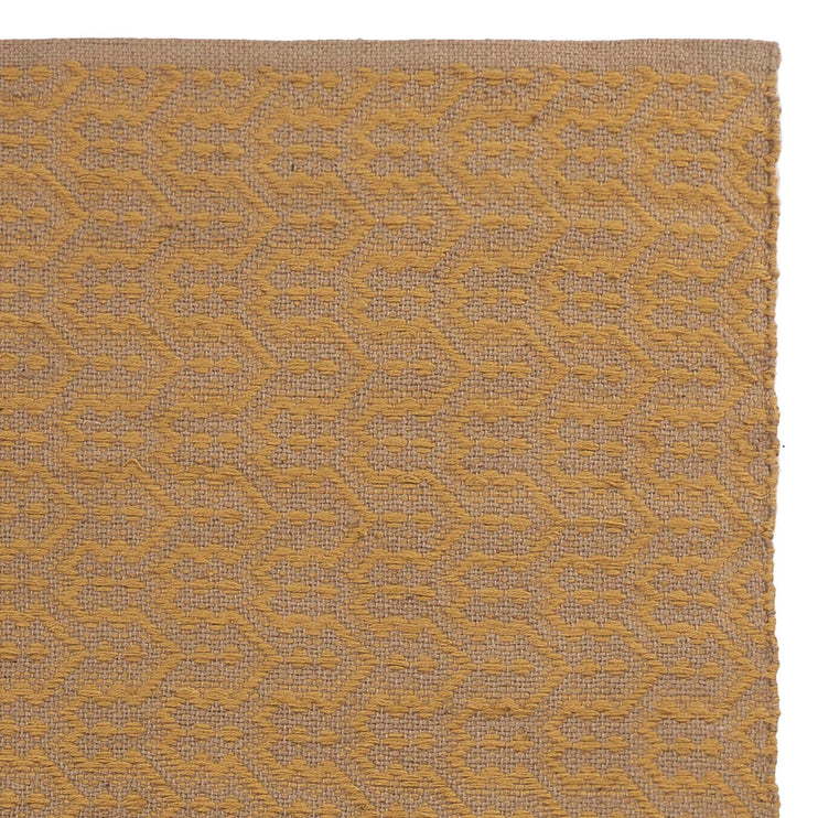Alampar Rug natural & mustard, 100% jute