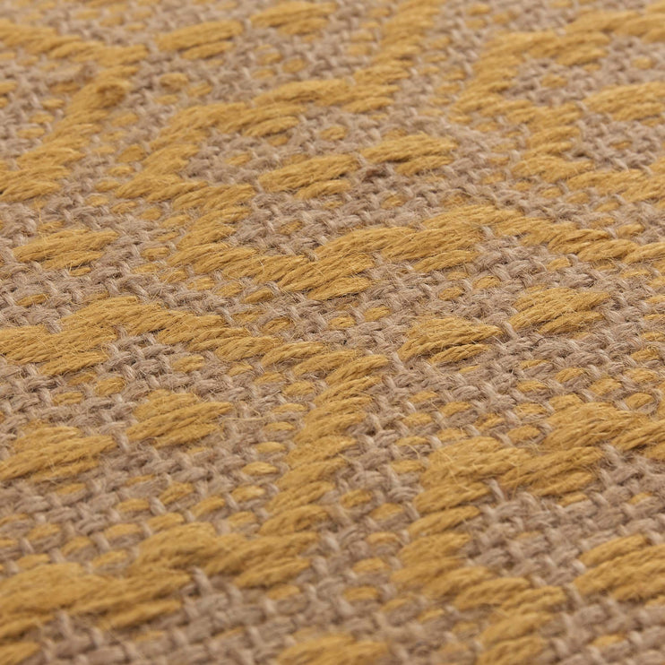Alampar Rug natural & mustard, 100% jute | URBANARA jute rugs