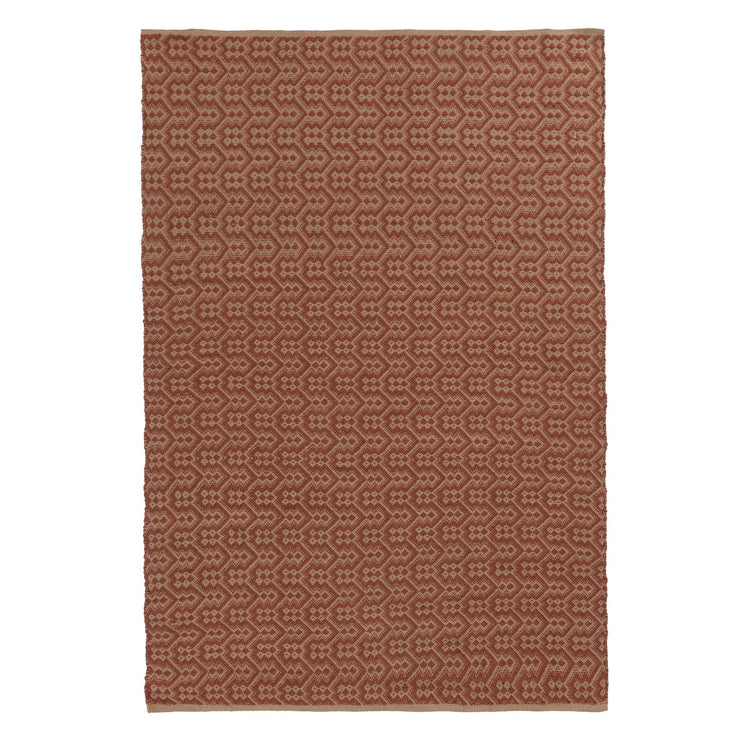 Alampar Rug natural & terracotta, 100% jute | URBANARA jute rugs