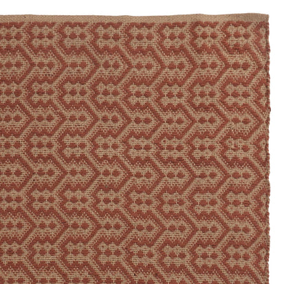 Alampar Rug natural & terracotta, 100% jute