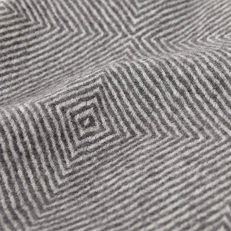 Alanga Alpaca Blanket grey melange & off-white, 100% baby alpaca wool | Find the perfect alpaca blankets