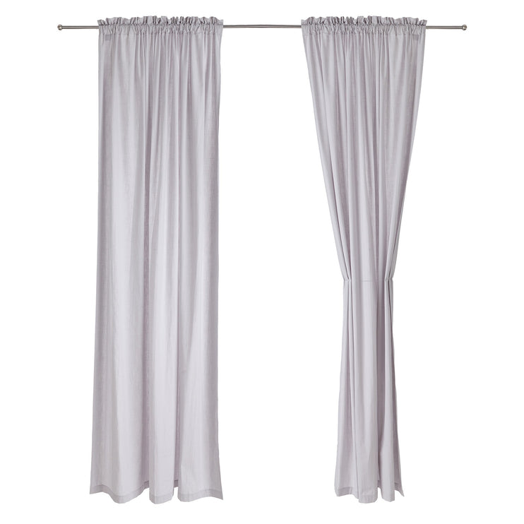 Vorhang Alegre, Silbergrau, 100% Baumwolle | Hochwertige Wohnaccessoires