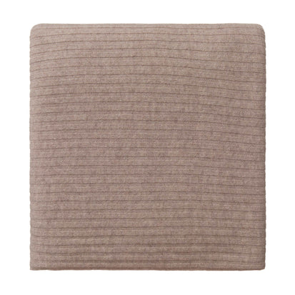 Decke Amur Beige, 10% Kaschmirwolle & 90% Merinowolle