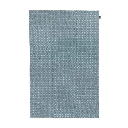 Ankisa Picnic Blanket in green grey & natural white & pigeon blue | Home & Living inspiration | URBANARA