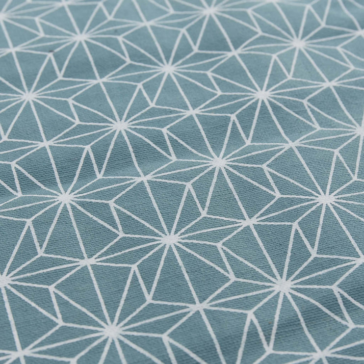 Ankisa Picnic Blanket green grey & natural white & pigeon blue, 100% cotton & 100% polyester | High quality homewares