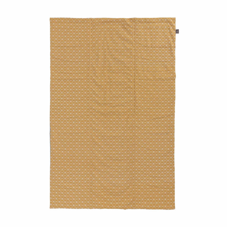 Ankisa Picnic Blanket in mustard & natural white & green grey | Home & Living inspiration | URBANARA