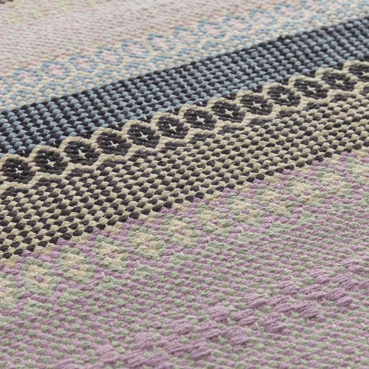 Aonla Rug light green & light yellow & grey, 100% cotton | Find the perfect cotton rugs