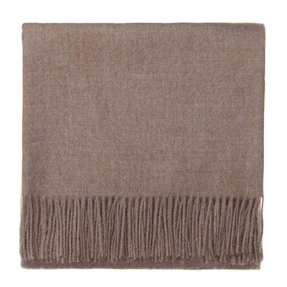 Arica blanket, sandstone melange, 100% baby alpaca wool