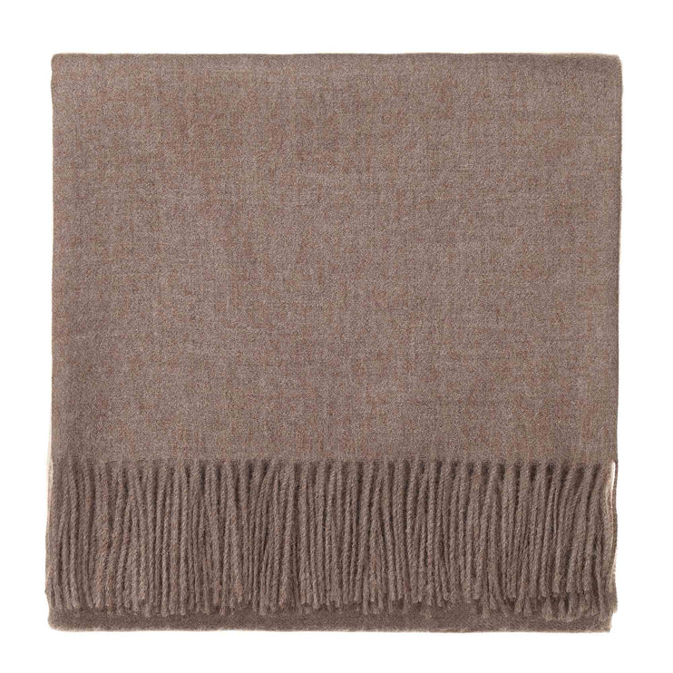 Arica blanket, sandstone melange, 100% baby alpaca wool