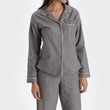 Arove pyjama, stone grey & natural white, 100% organic cotton