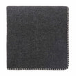 Aspan Blanket charcoal melange & off-white, 60% merino wool & 40% lambswool