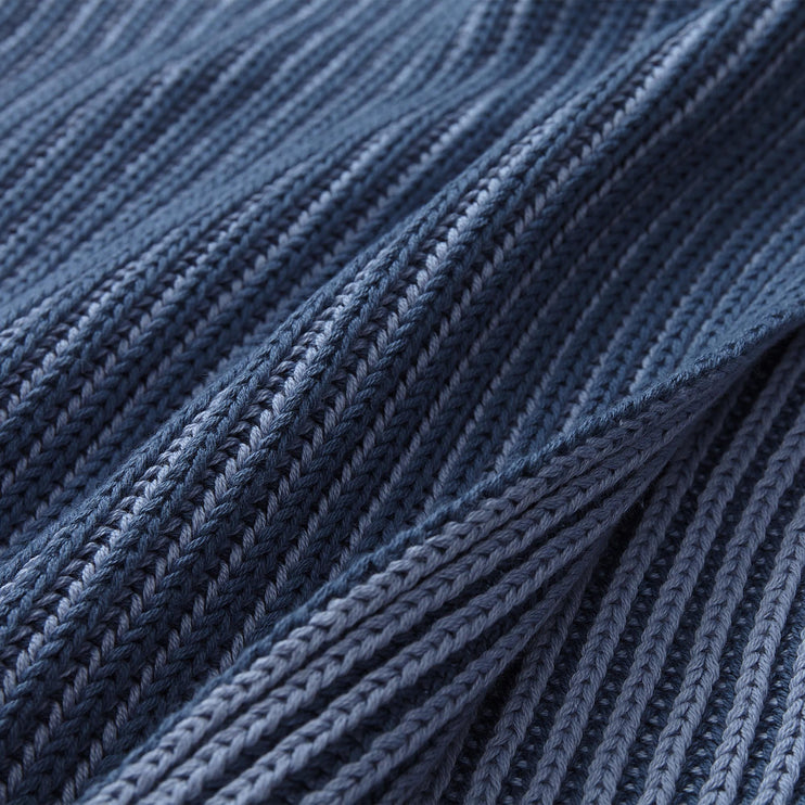 Azoia Blanket grey blue & light grey blue, 100% organic cotton | High quality homewares