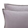 Balaia pillowcase, stone grey, 100% combed cotton | URBANARA percale bedding