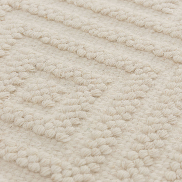 Barod Rug natural white, 100% wool | URBANARA wool rugs