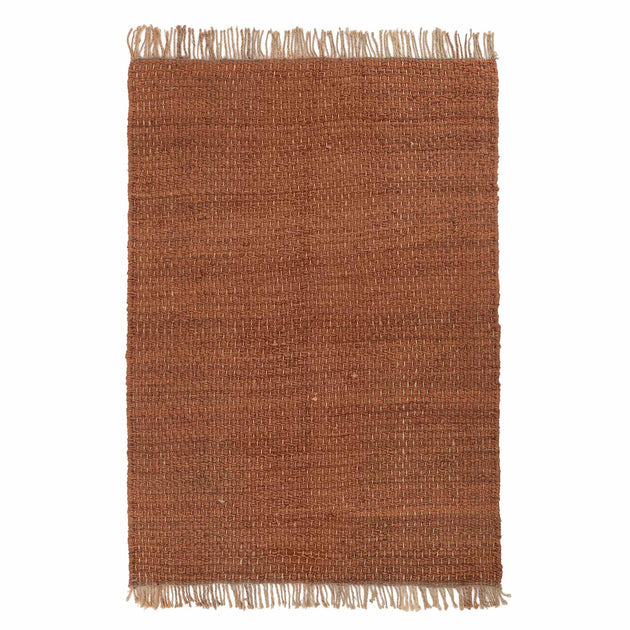 Baruva Rug in terracotta & natural | Home & Living inspiration | URBANARA