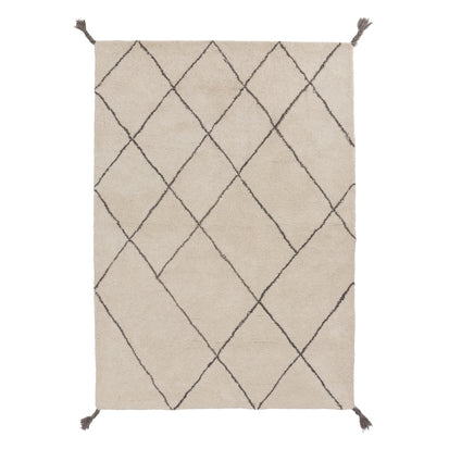 Beni Rug in natural white & charcoal melange | Home & Living inspiration | URBANARA