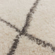 Beni Rug natural white & charcoal melange, 100% wool | URBANARA wool rugs