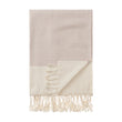 Hammam Towel Bolu Dusty Rose & Natural white, 50% Bamboo & 50% Cotton