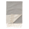 Bolu Hammam Towel black & natural white, 50% bamboo & 50% cotton