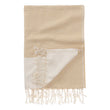 Bolu Hammam Towel mustard & natural white, 50% bamboo & 50% cotton