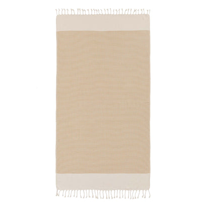 Bolu Hammam Towel in mustard & natural white | Home & Living inspiration | URBANARA