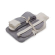 Cadima Christmas Set off-white & light grey melange, 100% merino wool