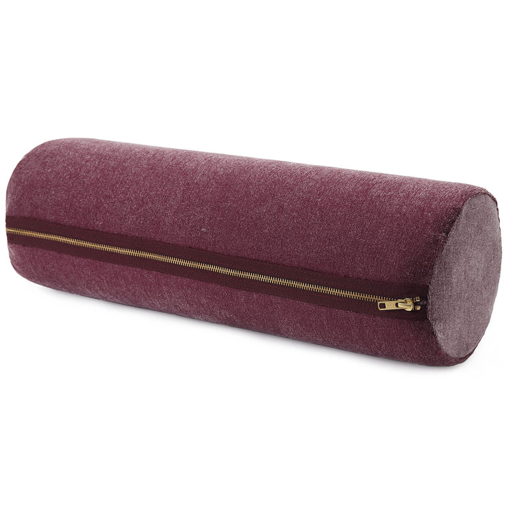 Calcada Bolster bordeaux red & white, 60% cotton & 40% acrylic