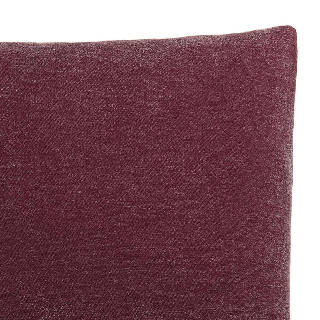 Calcada cushion bordeaux red & white, 60% cotton & 40% acrylic | URBANARA cushion covers