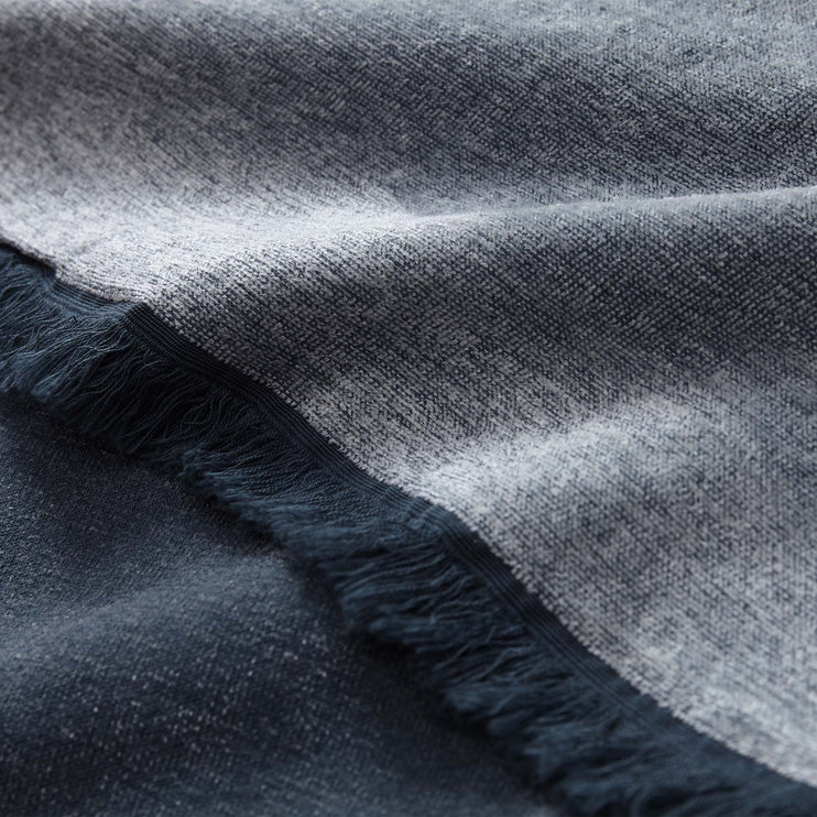 Calcada bedspread, teal & white, 60% cotton & 40% acrylic | URBANARA bedspreads & quilts